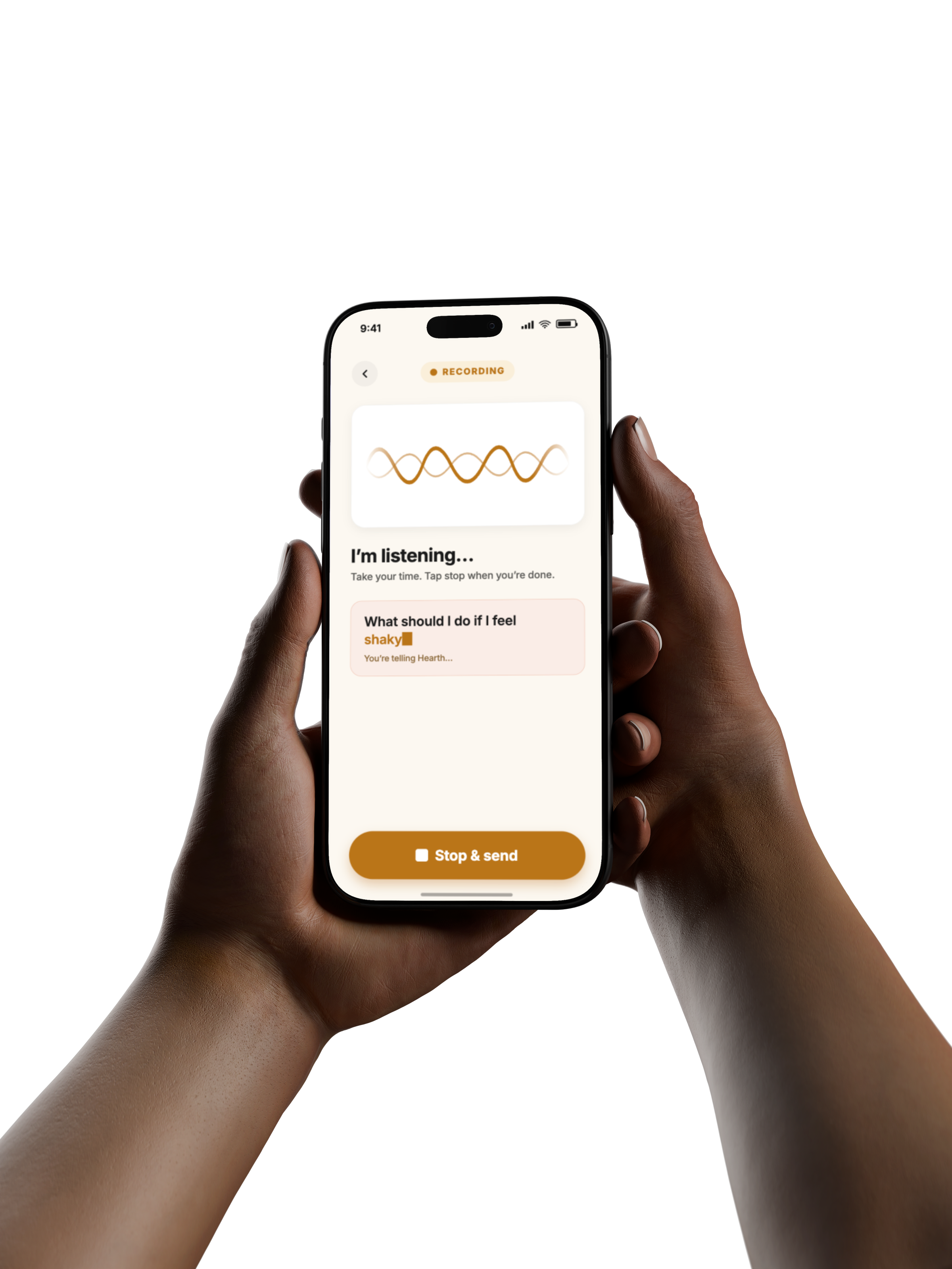 HearthAI running on a phone